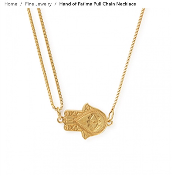 Alex And Ani Hand Of Fatima Pull Chain 